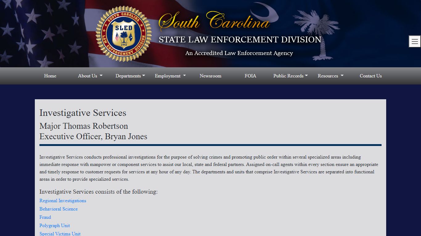 SLED - South Carolina Law Enforcement Division